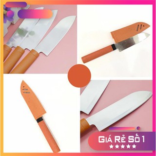 {COMBO 5} Dao gọt trái cây có vỏ bọc cao cấp- Dao cắt lát Hàn Quốc