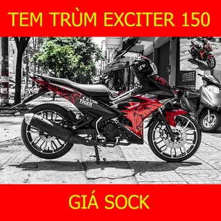Tem Trùm Xe Exciter 150 Ex ( mẫu mới )