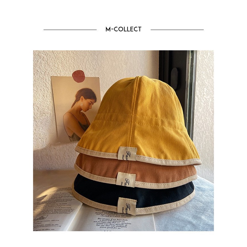 Nón Bucket Che Nắng Hai Mặt Mỏng Hình Tròn Phong Cách Mùa Hè Có Dây Đeo Cho Nữ