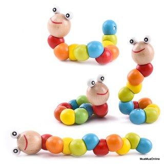 Sâu gỗ đồ chơi cho bé chất liệu gỗ tự nhiên cao cấp sbbaby