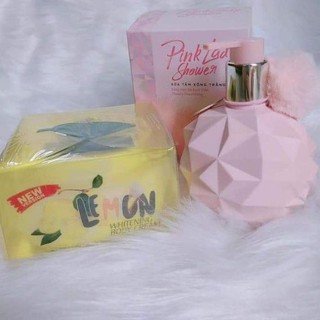 [FREESHIP TOÀN QUỐC] COMBO DƯỠNG TRẮNG DA TOÀN THÂN SỮA TẮM XÔNG TRẮNG PINK LADY SHOWER & KEM BODY LEMON CHANH