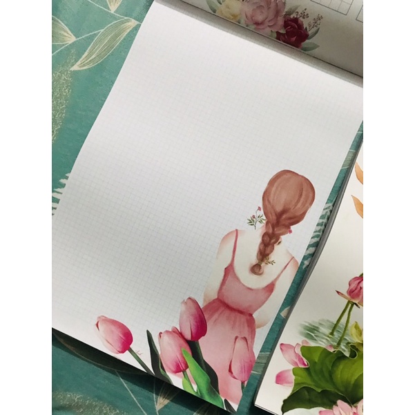 Sổ Caro luyện chữ đẹp- giấy siêu dày, hình siêu đẹp