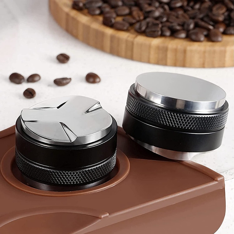 53mm Coffee Tamper and 54mm Dosing Funnel Set, Dual Head Coffee Leveler
