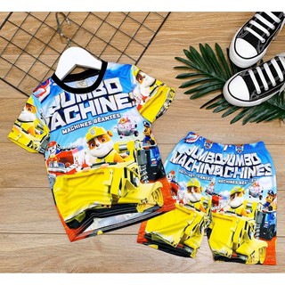 combo 4 bộ thun lạnh cho bé trai