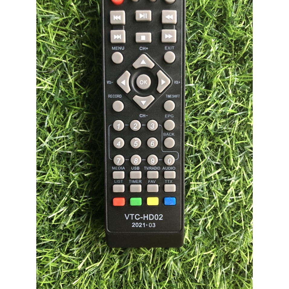 Điều khiển đầu VTC HD-02 loại tốt zin theo  nhà máy nhà sản xuất - tặng kèm pin chính hãng - Remote VTC HD02