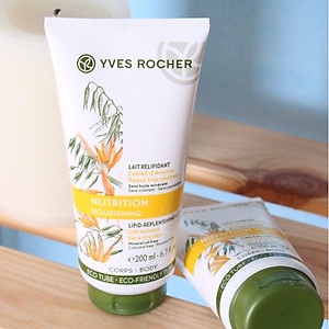 Kem Dưỡng Thể Cho Da Khô Yves Rocher Nutrition Lipid Replenishing Lotion Dưỡng Ẩm Và Bảo Vệ Da 200ml