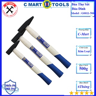 Búa thợ sắt búa đinh đầu dẹp & vuông 500g g0011-500 cmart