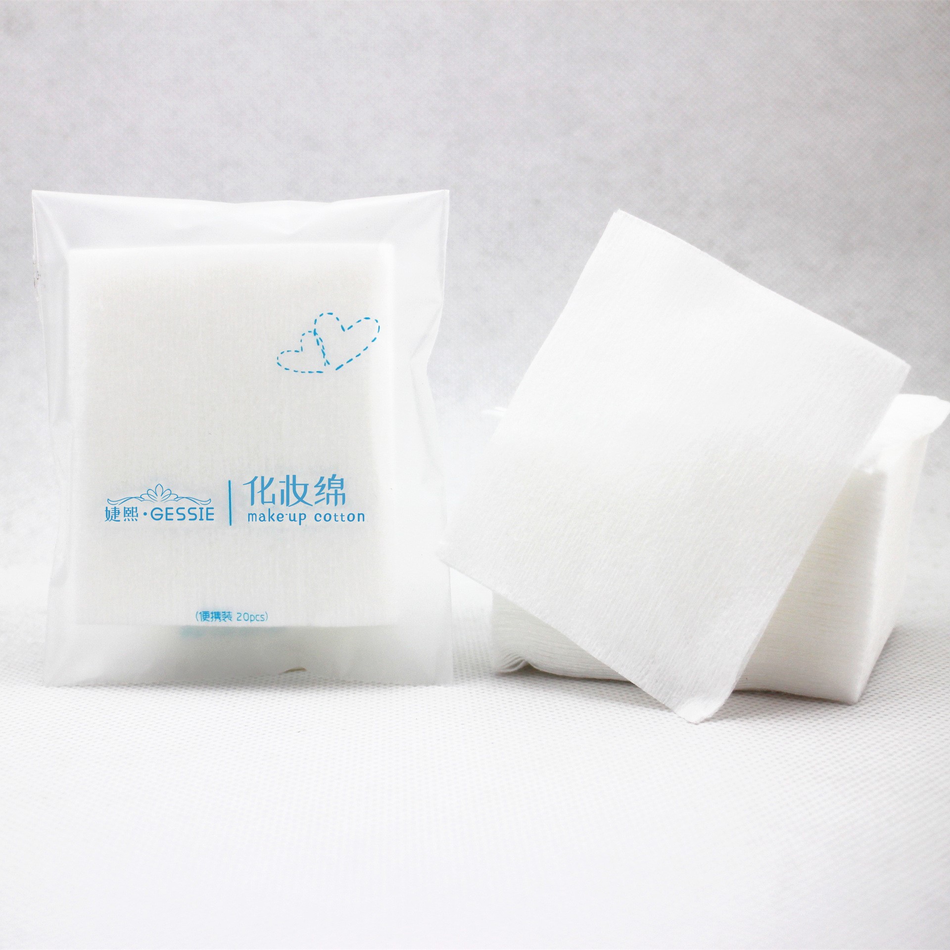 20 Miếng bông tẩy trang nội địa Trung - Bông Tomer du lịch, 100% bông nguyên chất, mềm mịn, không có vụn bông