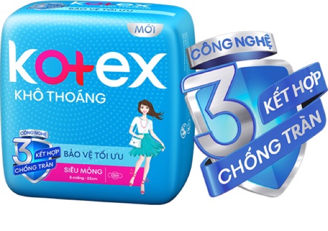 Kotex  các loại ( kotex khô thoáng ,thảo dược, siêu mềm , kotex pro, kotex maxi không cánh