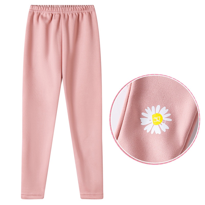 Quần legging AMILA lót nhung dày dặn giữ ấm thời trang mùa thu cho bé