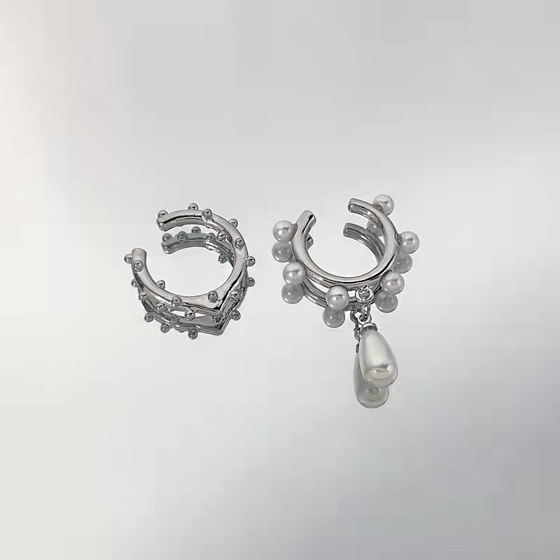Khuyên Kẹp Vành Tai Không Xỏ Đính Ngọc Trai Nhân Tạo Thời Trang