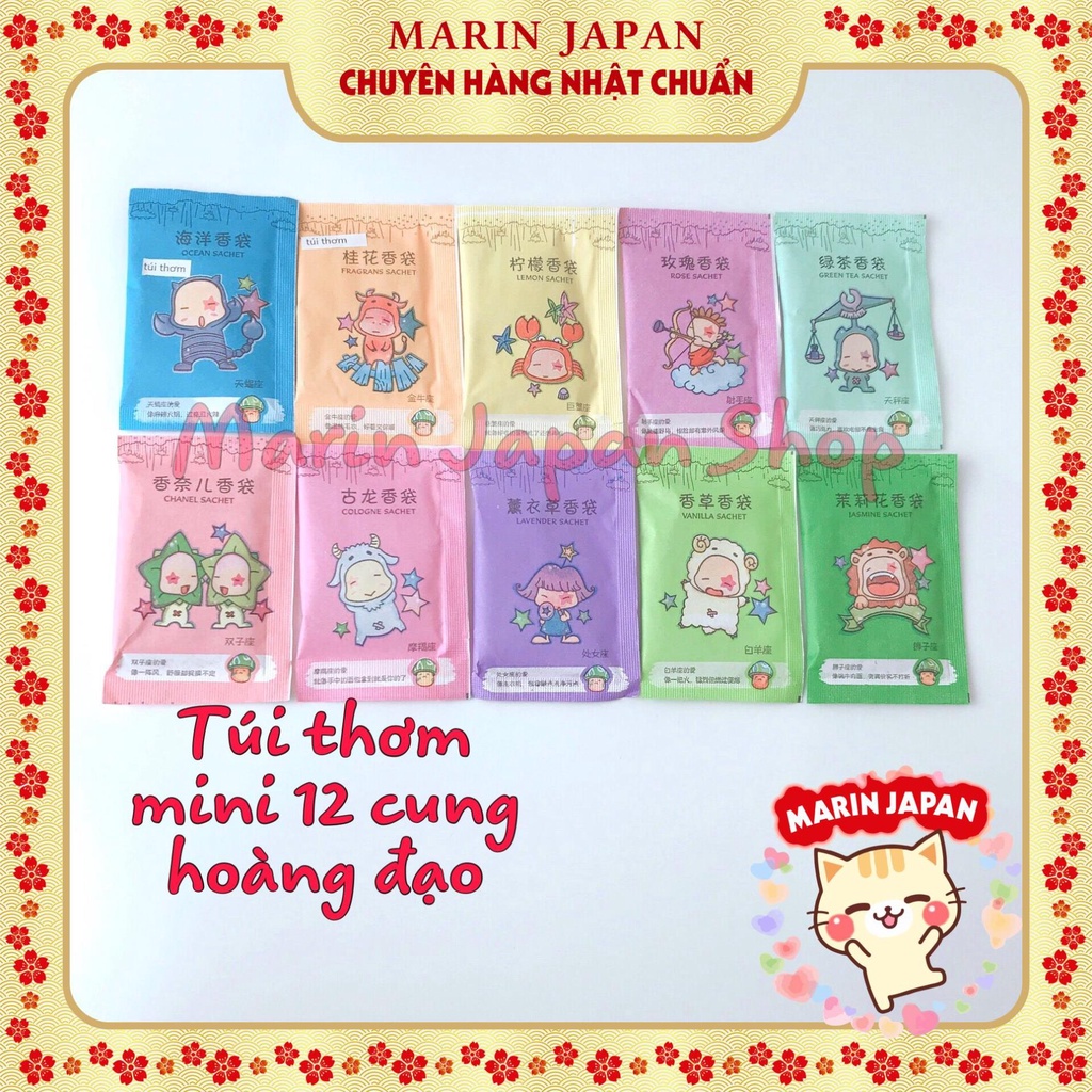 (Sale) Túi thơm mini hương thơm bền lâu 12 cung hoàng đạo