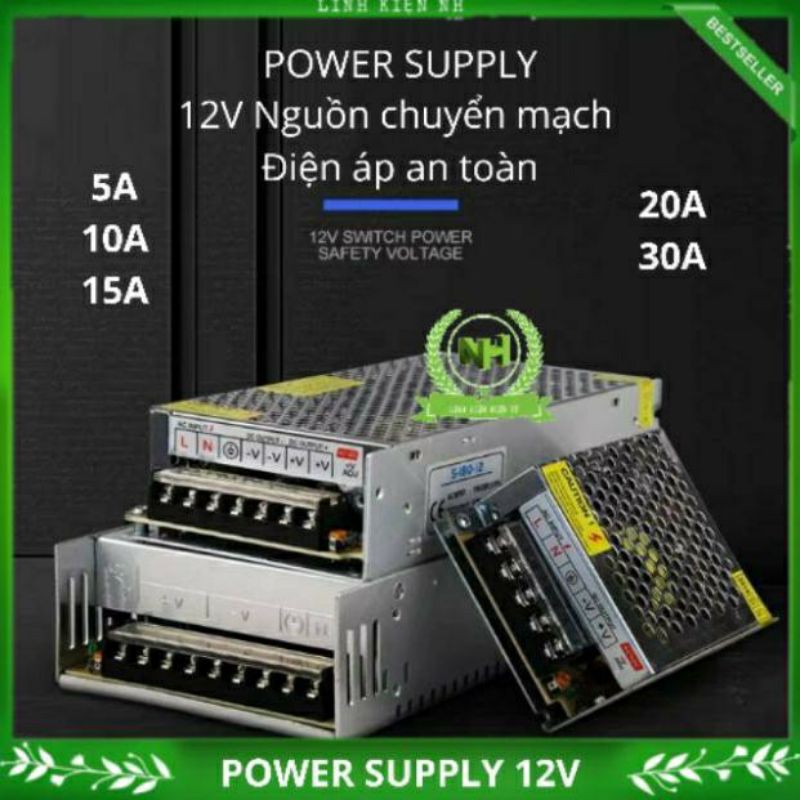 220V- 24V/12V/5V Power Supply ( 1A, 3A, 5A, 10A, 15A, 20A, 30A ) Nguồn tổ ong 24V đủ dòng Loại Tốt