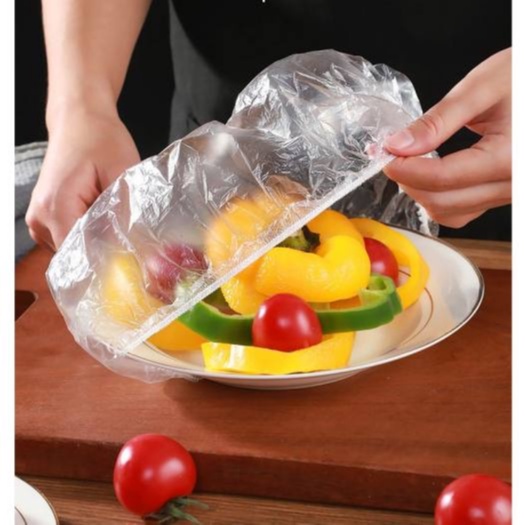 Set 100 Màng Bọc Thực Phẩm Có Chun Co Giãn Hình Gấu