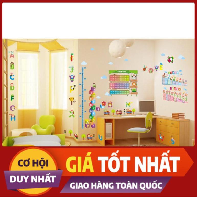 [HANG UY TÍN - GIÁ RẺ] Decal trang trí tường Bảng Chữ Cái vui nhộn Cho Trẻ