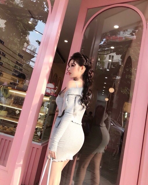 Đầm body Hai Dây có áo Khoác (2 món) A2-AK | BigBuy360 - bigbuy360.vn