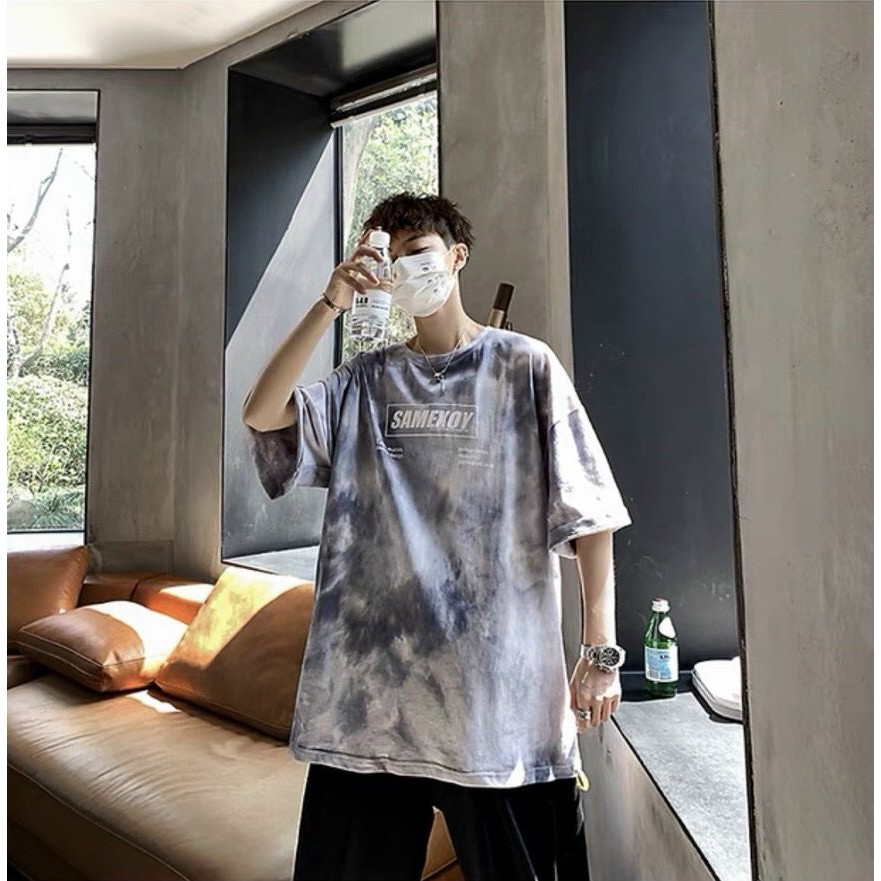 Áo thun Loang SAMEX cực chất unisex from rộng cao cấp bền màu 1Kenz