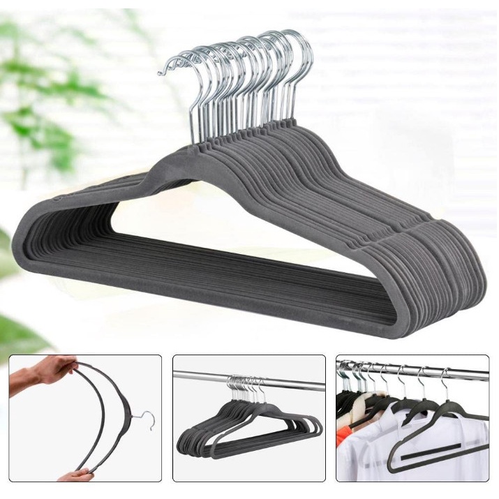 Bộ 50 móc quần áo VELVET HANGERS - Home and Garden