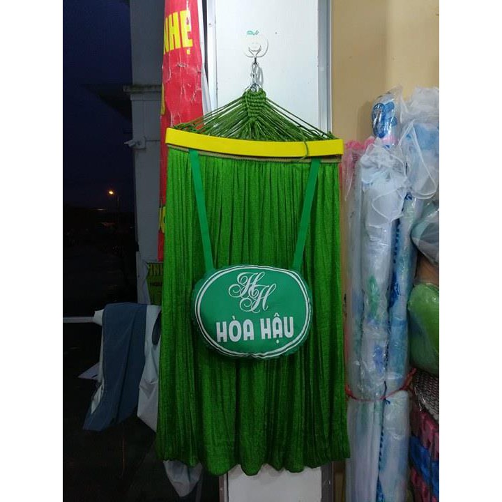 Võng xếp khung inox kèm Lưới võng cán nhựa hòa hậu Size Lớn