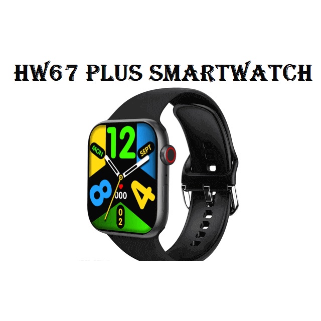 Đồng Hồ Thông Minh Hw67 Plus Bản Thép Màn Hình Tràn Viền Siêu Cân Cảm Ứng Mượt - BẢO HÀNH 12 tháng