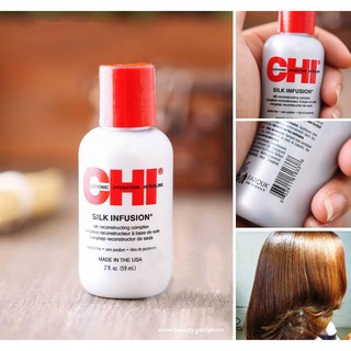 Tinh dầu dưỡng bóng tóc Chi Silk Infusion 59ml của Mỹ