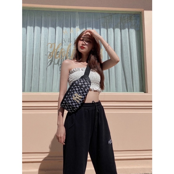FULL TAG túi chéo, túi bao tử NY hàng xuất sịn Nam Nữ logo thêu nổi FULL TAG