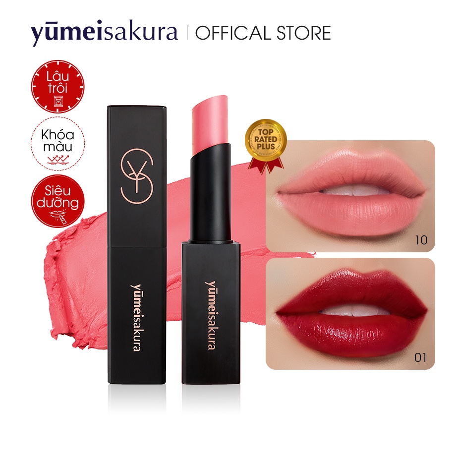 Son Lì Mịn Yumeisakura Matte Revolution Siêu Dưỡng màu Hồng Nude YMS10 3.5g