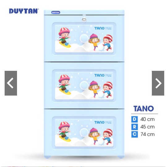 Tủ nhựa Duy Tân Tano 3 ngăn - Nhiều hoa văn