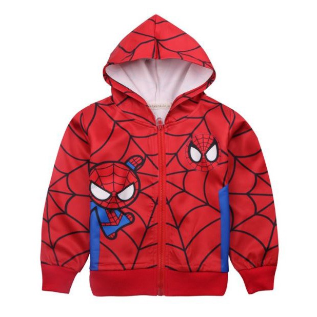 [Mã FAMAYFA2 giảm 10K đơn 50K] Áo khoác thun cotton Umi in người nhện spiderman