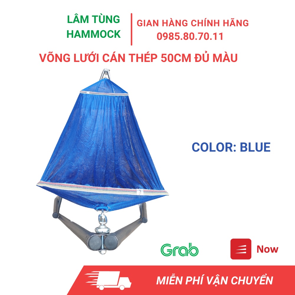 [RẺ VÔ ĐỊCH ]Võng Lưới Cán Thép 50cm, Nhiều Màu Khách Lựa Chọn⚡FREESHIP⚡