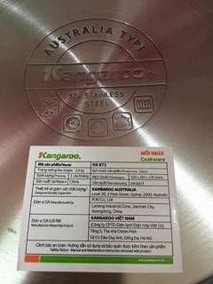 Nồi hấp Inox Kangaroo KG871