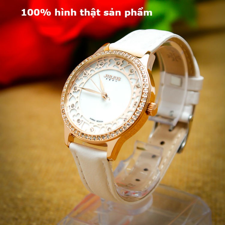 Đồng hồ nữ JULIUS JA852 dây da trắng | Julius Official | BigBuy360 - bigbuy360.vn