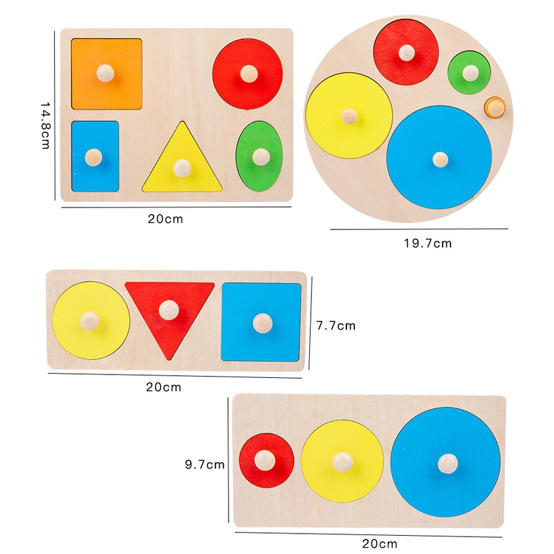 Đồ chơi montessori, bảng núm gỗ cho bé thông minh,Đồ dùng dạy học  giáo dục sớm cho trẻ em mầm non