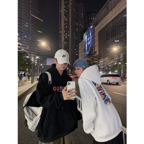 ÁO NỈ ĐÔI NAM NỮ HAI MÀU TRẮNG VÀ ĐEN HÌNH IN CHẮC CHẮN (hàng có sẵn) | BigBuy360 - bigbuy360.vn