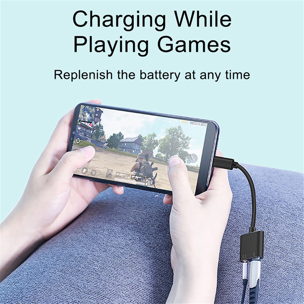Bộ chuyển đổi âm thanh đầu cắm Type C sang cổng 3.5 2 trong 1 dành cho Huawei Samsung Xiaomi Redmi