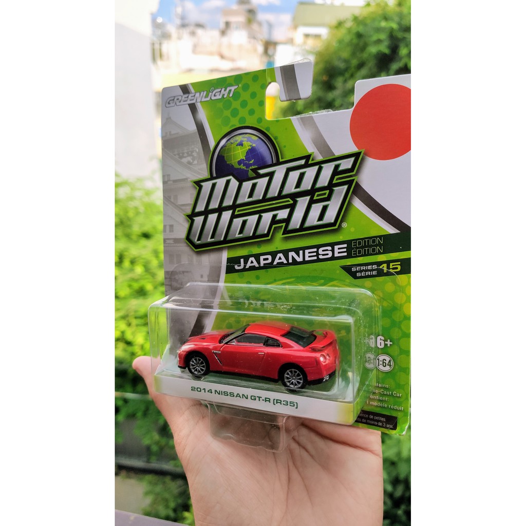 Mô hình tĩnh Greenlight Motor World Nissan GTR 35 tỷ lệ 1:64