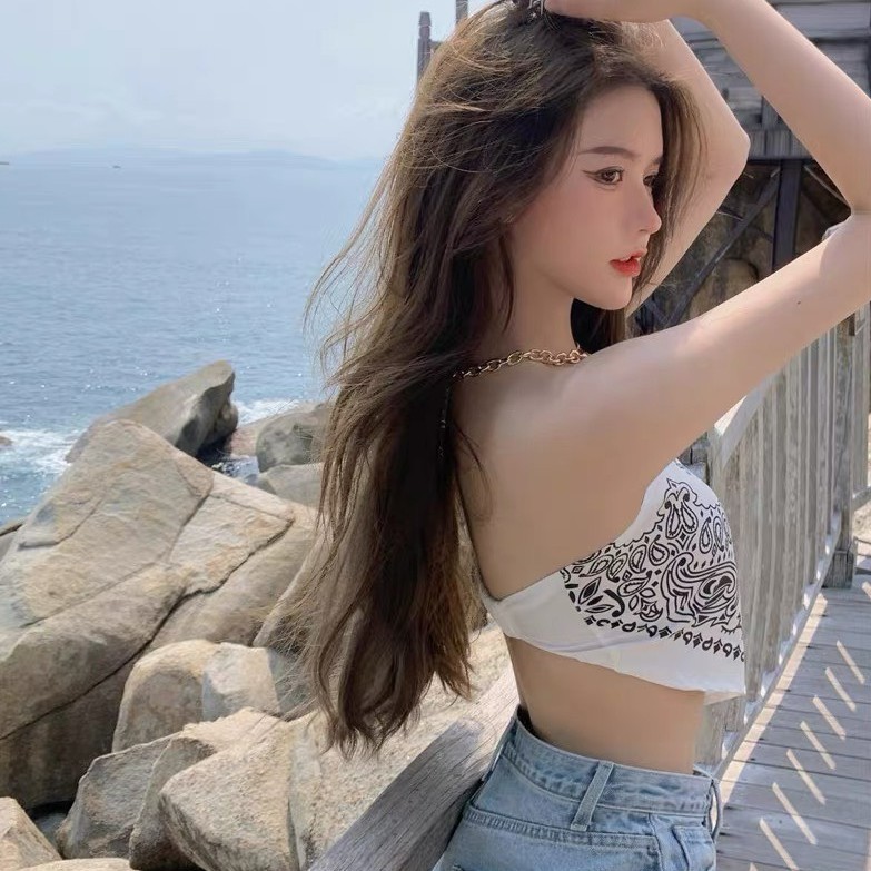 [ rẻ vô địch ] Áo Croptop 🍊[Tiệm Vải Xinh]🍊 Áo Khăn Bandana Quây Ngực - Ống Lưng Chun Dễ Mặc - Hàng Quảng Châu | WebRaoVat - webraovat.net.vn