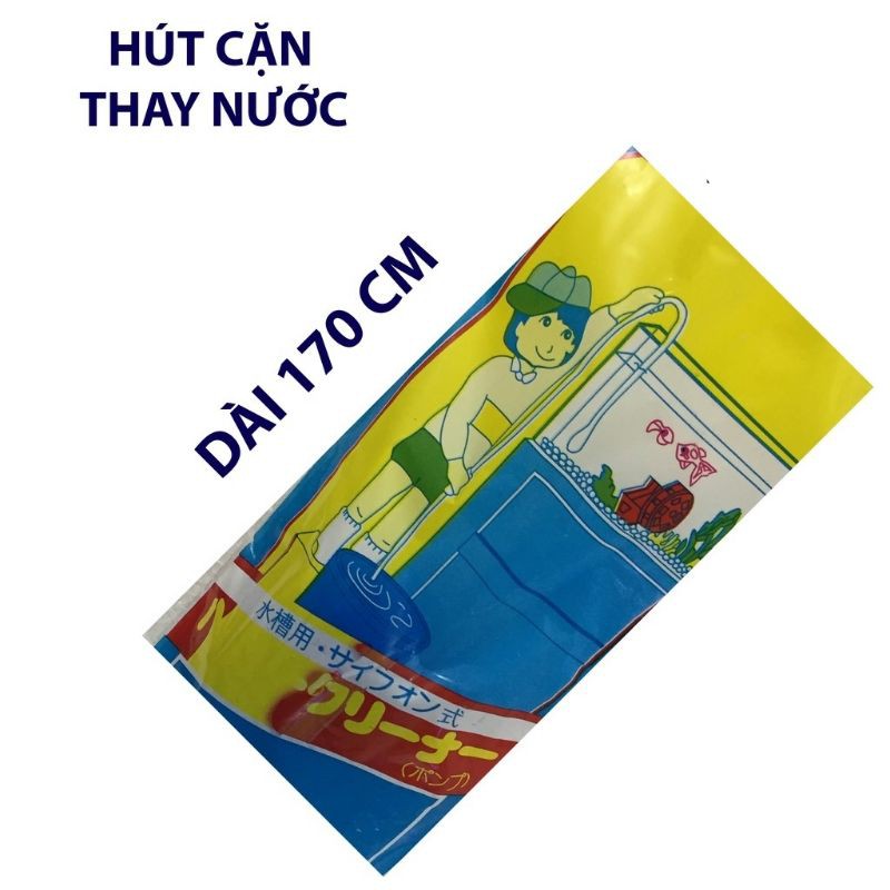 Ống hút nước vệ sinh hồ cá bằng tay cơ học