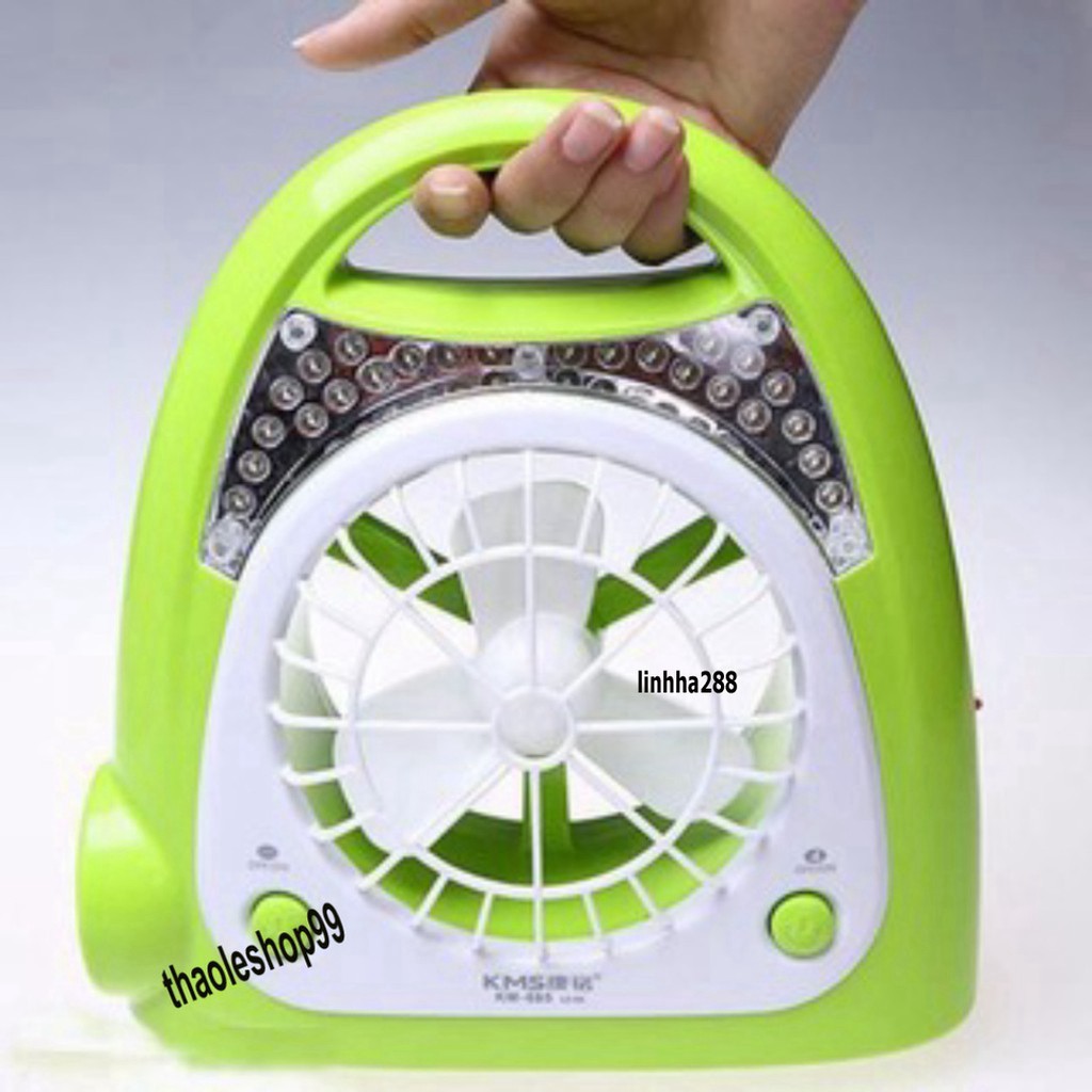 Quạt tích điện 3 in 1 có đèn pin chiếu sáng pin siêu bền chay 8h liên tục