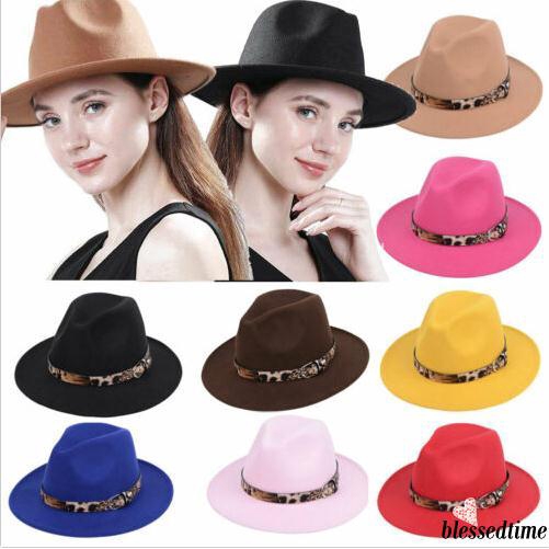 Mũ phớt vành rộng phối quai cài thời trang cho nữ