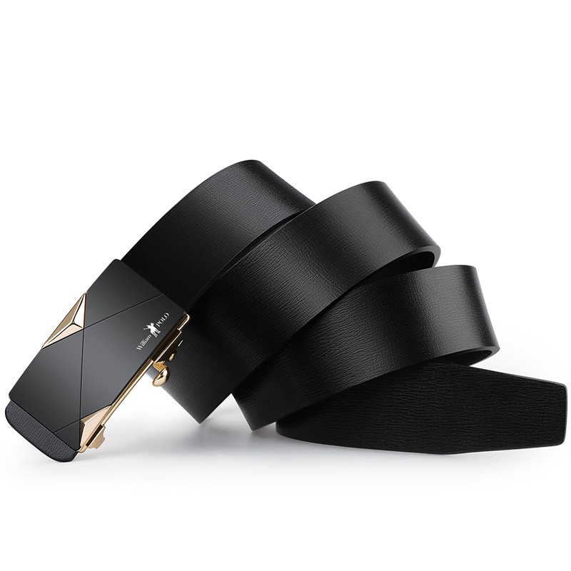 Thắt lưng Nam thời trang - da bò, mặt kim loại cao cấp nhập khẩu chính hãng William Polo - Bảo hành 12 tháng