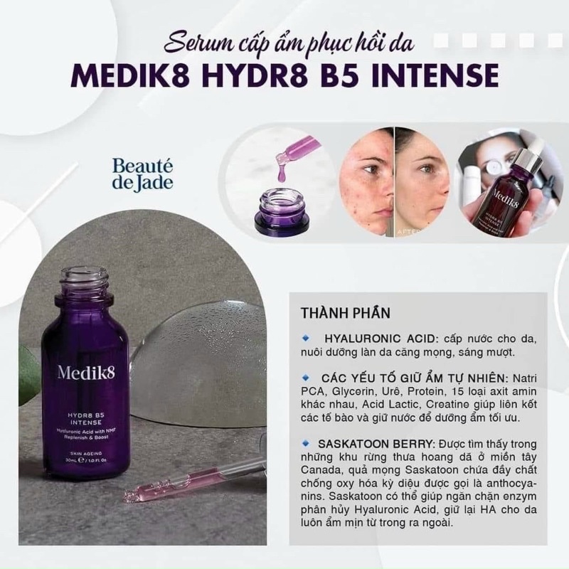 Serum Phục Hồi Da Medik 8 B5 Intense