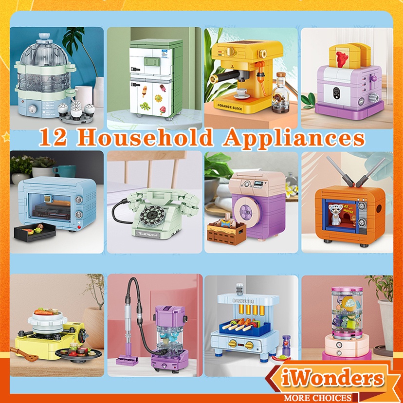 Mô Hình Lắp Ráp Máy Hút Bụi Tv Sáng Tạo Kids education toys