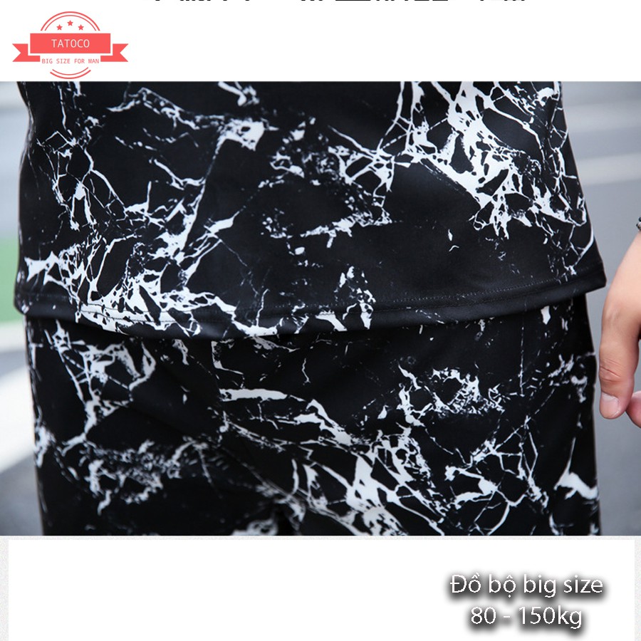Đồ bộ big size nam hoa tiết trẻ trung - phong cách (size 80 -140kg ) hàng nhập loại 1 . | BigBuy360 - bigbuy360.vn