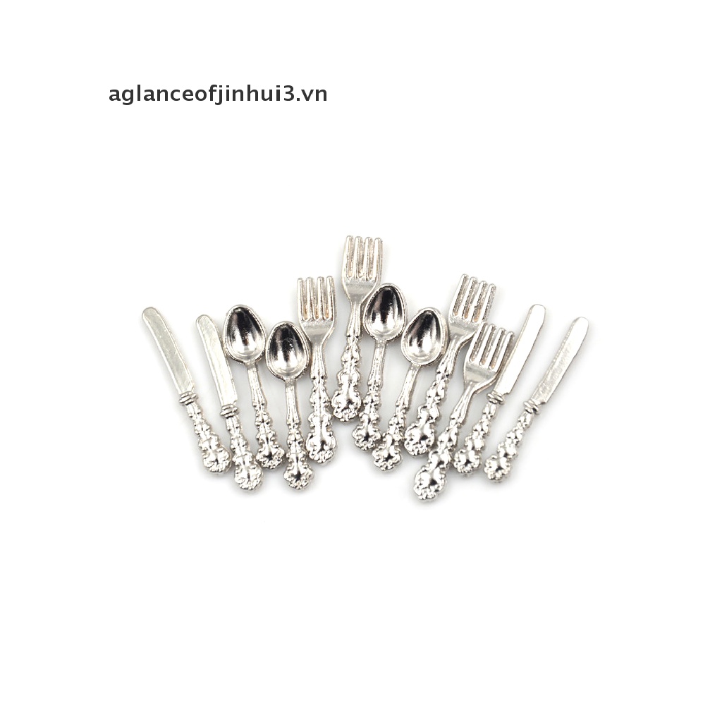 Set 12 Dao Nĩa 1: 12 Dùng Trang Trí Nhà Búp Bê