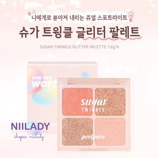 Bảng mắt nhũ Peripera Sugar Twinkle Glitter Palette YOU ARE WORTHY
