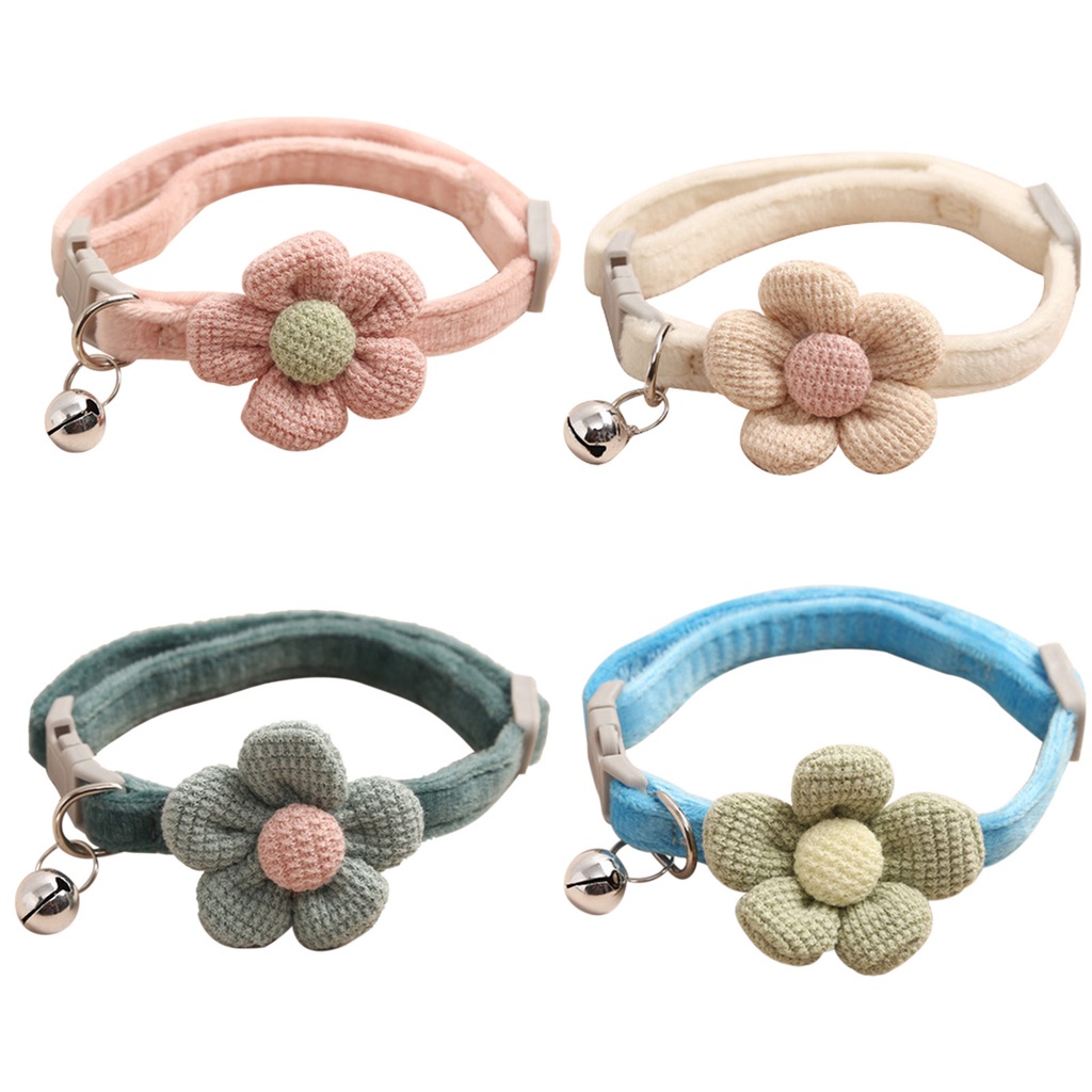 Vòng Cổ Lông Nhung MềM MạI, Có Chuông Và CáNh Thiên ThầN Cho Thú Cưng