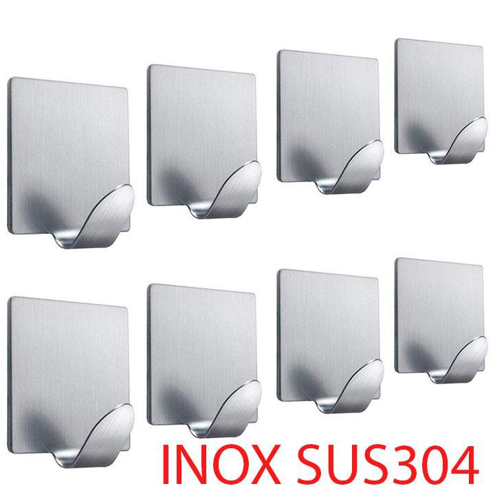 Combo 50 Móc Dán Tường Inox 304 Treo đồ gia đình - M08