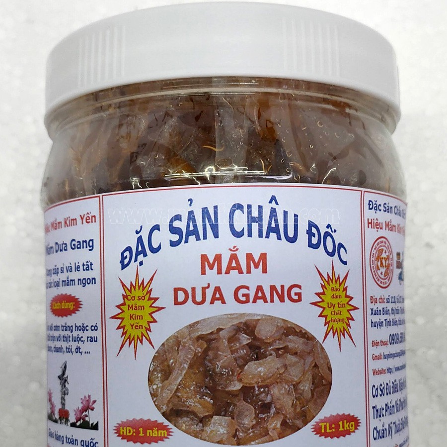 500g Mắm Dưa Gang Tỏi Ớt Trộn Sẵn Châu Đốc Hiệu Kim Yến