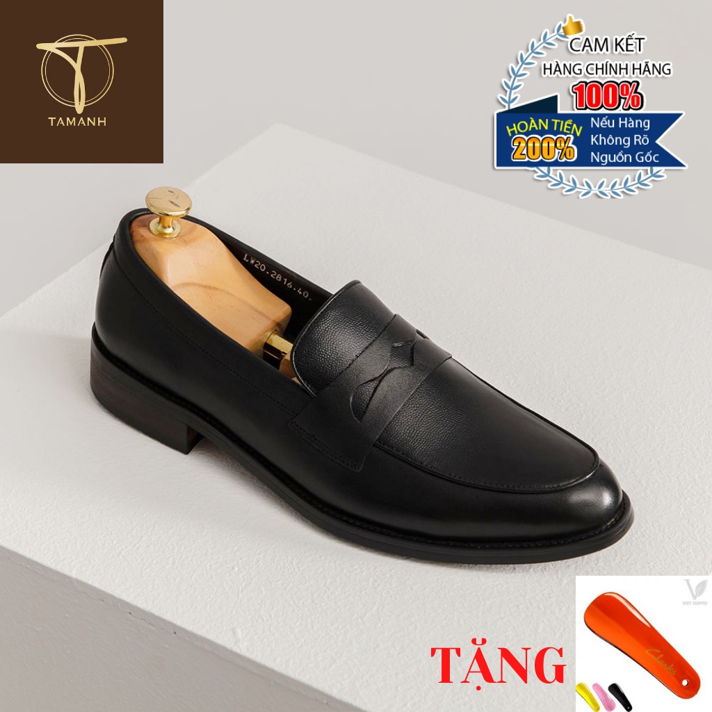 Giày Da Bò Nam TÂM ANH Đẹp Quai Da Ngang Tinh Tế GNTA2816-D Tặng Đón Gót Tiện Lợi